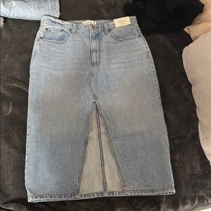 Light Blue Denim Skirt
